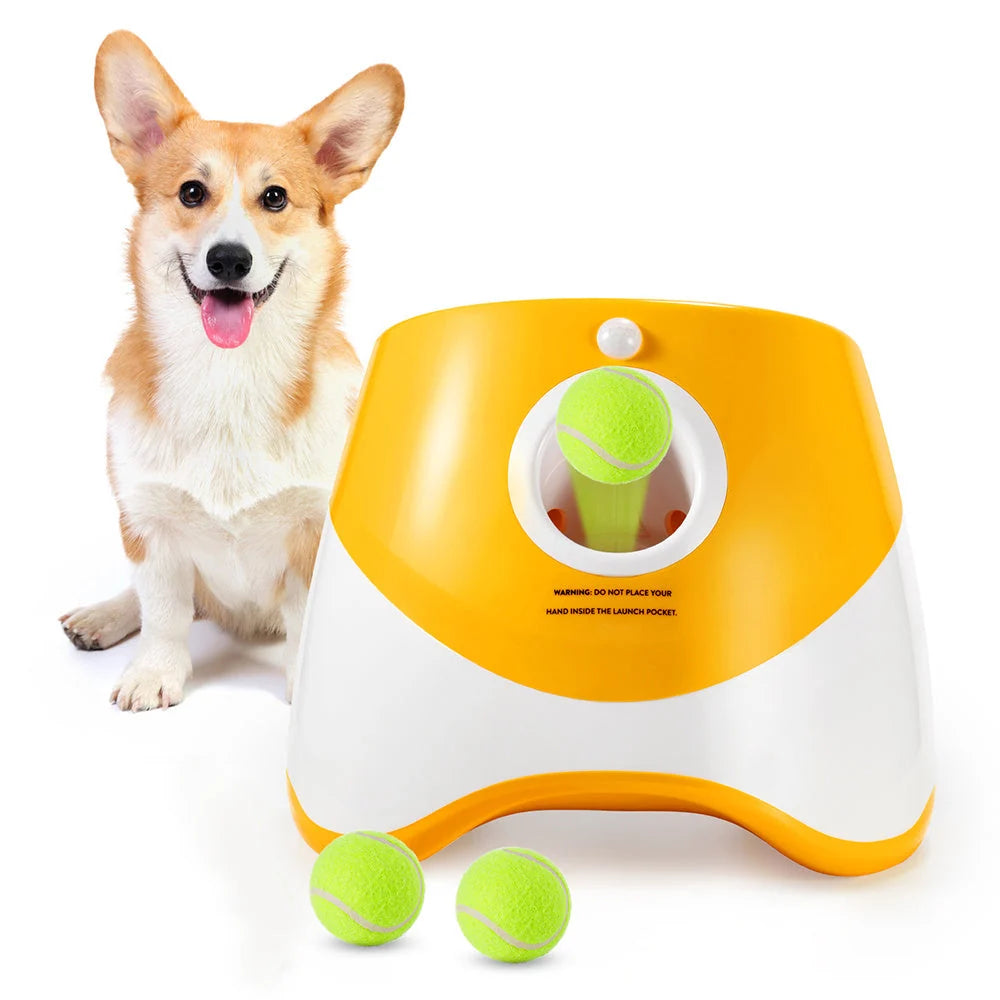Dog Ball Launcher Adjustable Distance & Motion Sensor