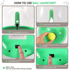 Dog Ball Launcher Rechargeable Motion Sensor 3 Distance Modes