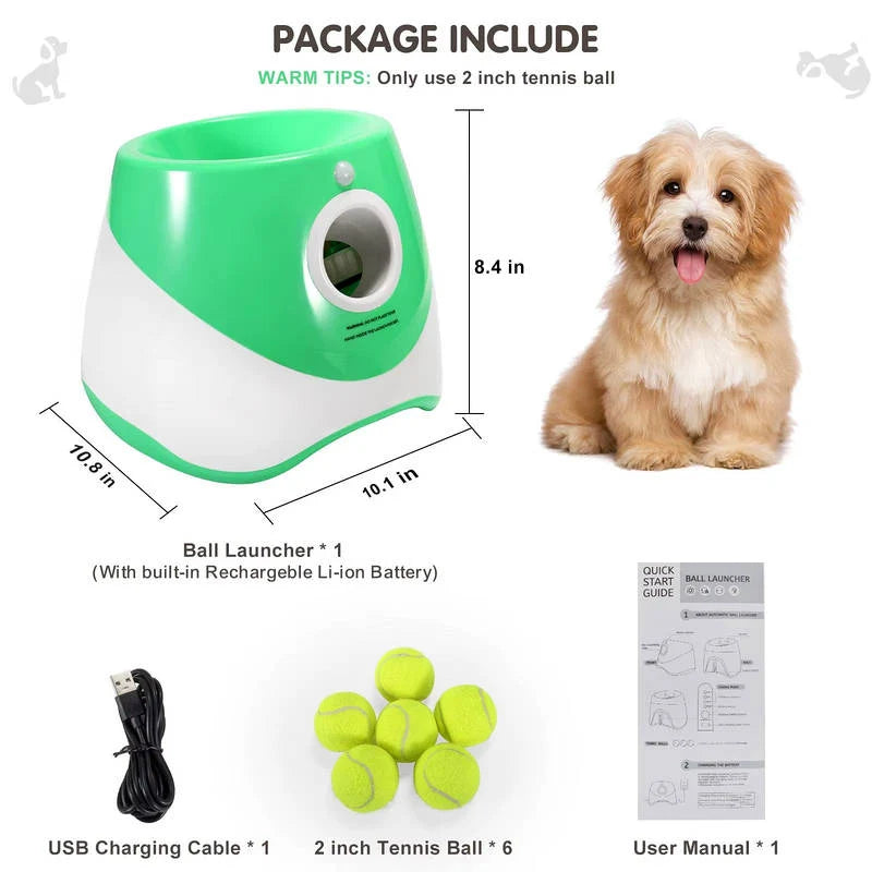 Dog Ball Launcher Rechargeable Motion Sensor 3 Distance Modes