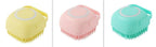 Dog Bath Brush Silicone Bristles & Shampoo Dispenser