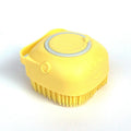Dog Bath Brush Silicone Bristles & Shampoo Dispenser