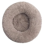 Dog Bed Calming Plush Donut Bolster Machine Washable