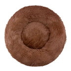 Dog Bed Calming Plush Donut Bolster Machine Washable