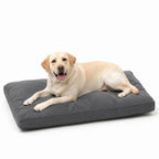 Dog Bed Chew-Resistant Canvas Plush Filling Non-Slip Bottom