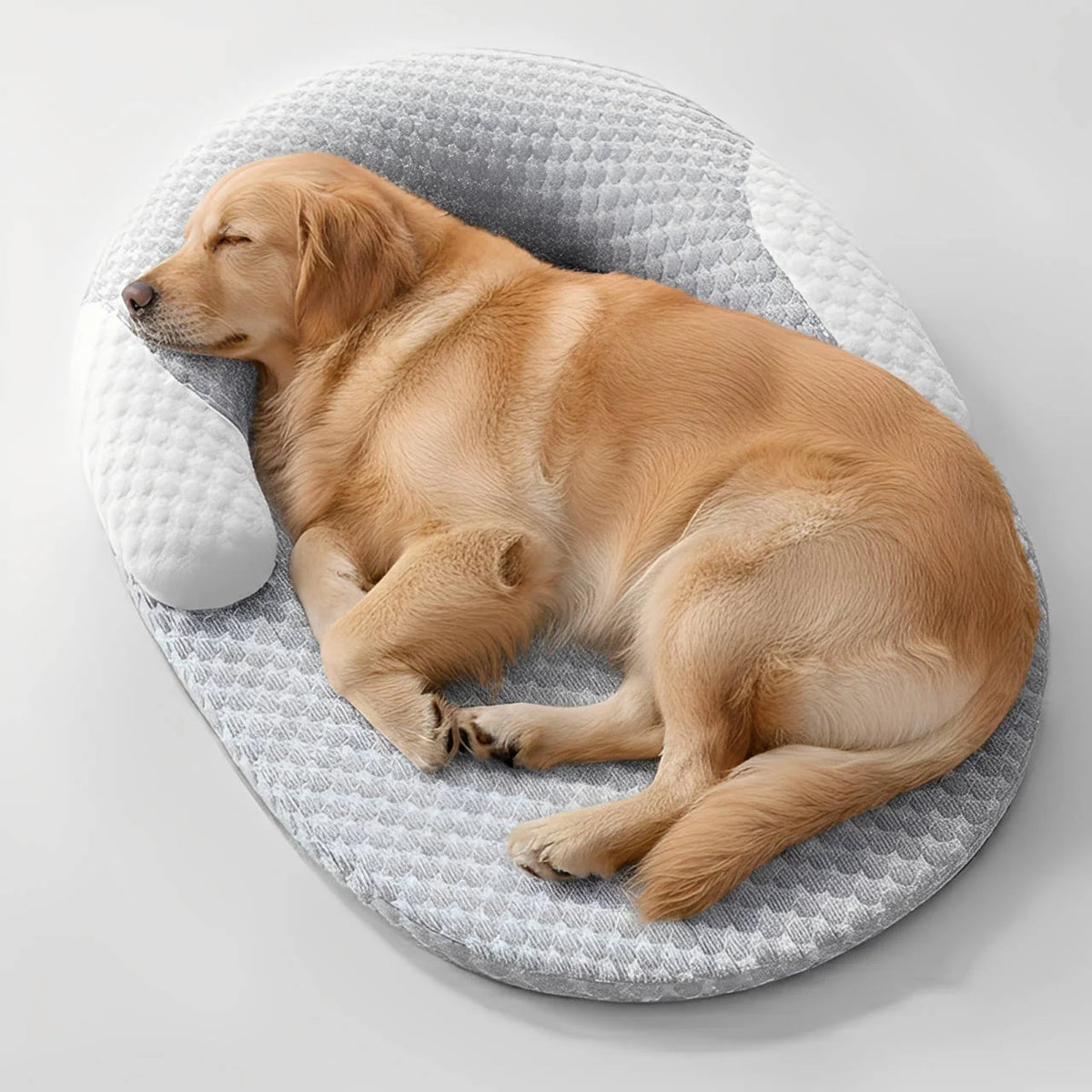 Dog Bed Cooling Fiber Airflow Foam Waterproof & Non-Slip