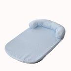 Dog Bed Cooling Silk Soft Foam & Removable Cover