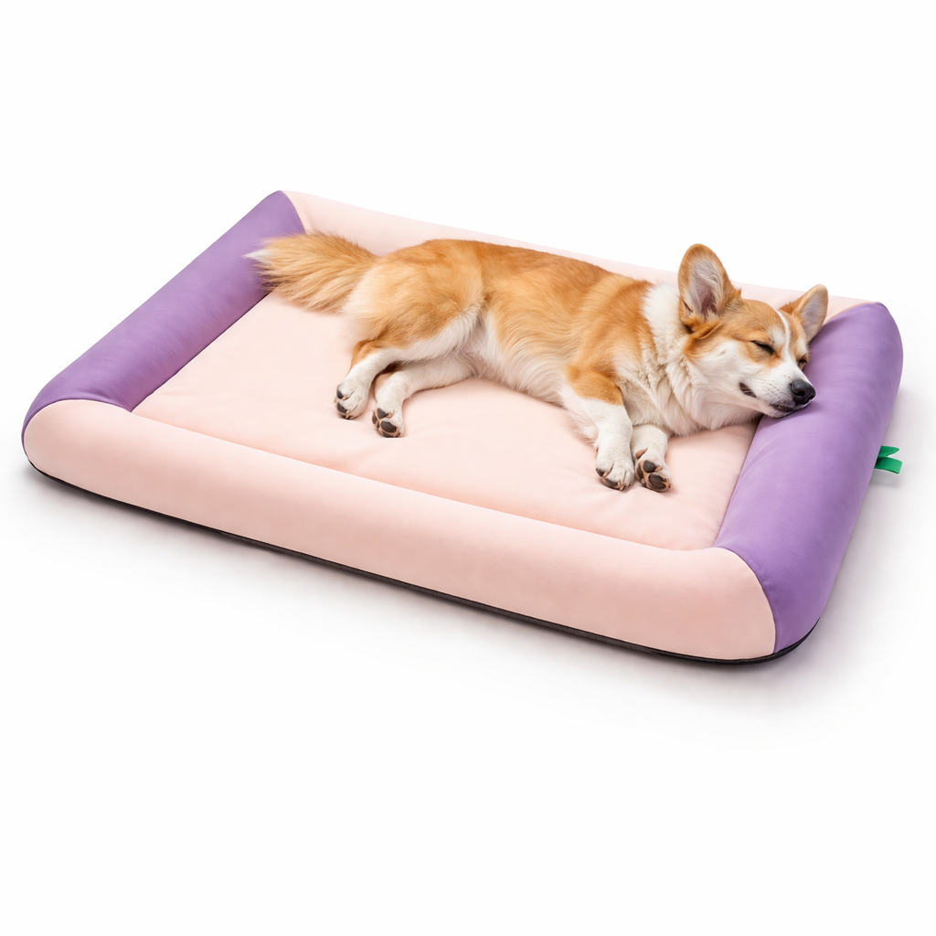 Dog Bed Cooling Waterproof & Breathable Raised Edges