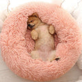 Dog Bed Donut Joint & Neck Support Faux Fur