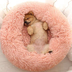 Dog Bed Donut Joint & Neck Support Faux Fur