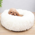 Dog Bed Donut Joint & Neck Support Faux Fur