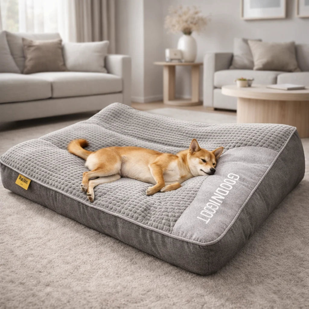 Dog Bed Orthopedic Foam Raised Edge Velvet Cover