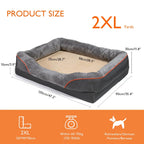 Dog Bed Orthopedic Foam Waterproof & Removable Cover