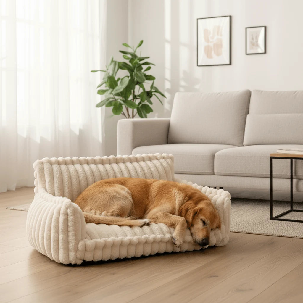 Dog Bed Orthopedic Memory Foam Raised Neck Support