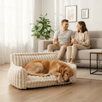 Dog Bed Orthopedic Memory Foam Raised Neck Support