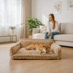 Dog Bed Orthopedic Memory Foam Raised Neck Support