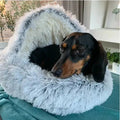 Dog Bed Plush Donut Ultra-Soft Anti-Slip & Machine Washable