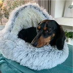 Dog Bed Plush Donut Ultra-Soft Anti-Slip & Machine Washable