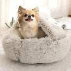 Dog Bed Plush Donut Ultra-Soft Anti-Slip & Machine Washable