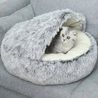 Dog Bed Plush Donut Ultra-Soft Anti-Slip & Machine Washable