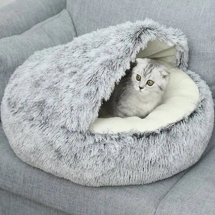 Dog Bed Plush Donut Ultra-Soft Anti-Slip & Machine Washable