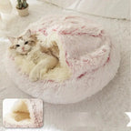 Dog Bed Plush Donut Ultra-Soft Anti-Slip & Machine Washable