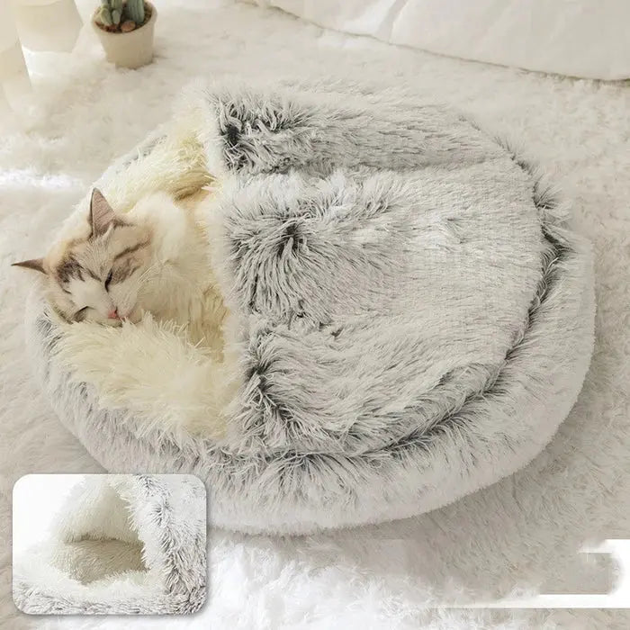 Dog Bed Plush Donut Ultra-Soft Anti-Slip & Machine Washable