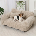 Dog Bed Plush Raised-Edge Removable Cover