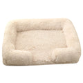 Dog Bed Plush Round Cloth Easy Care Multiple Sizes