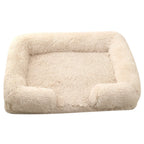 Dog Bed Plush Round Cloth Easy Care Multiple Sizes