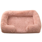 Dog Bed Plush Round Cloth Easy Care Multiple Sizes