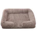 Dog Bed Plush Round Cloth Easy Care Multiple Sizes