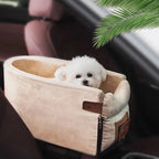 Dog Bed Portable Plush Cotton-Linen Washable Cover Anti-Slip