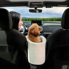 Dog Bed Portable Plush Cotton-Linen Washable Cover Anti-Slip