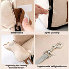 Dog Bed Portable Plush Cotton-Linen Washable Cover Anti-Slip