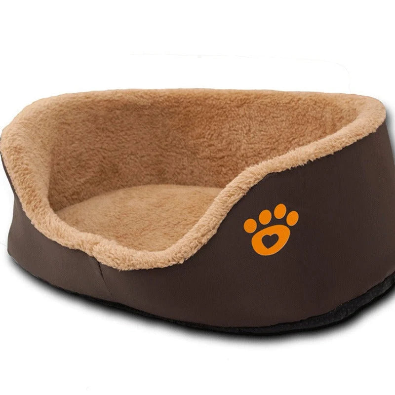 Dog Bed Round Breathable Fleece & Cotton Hand-Washable