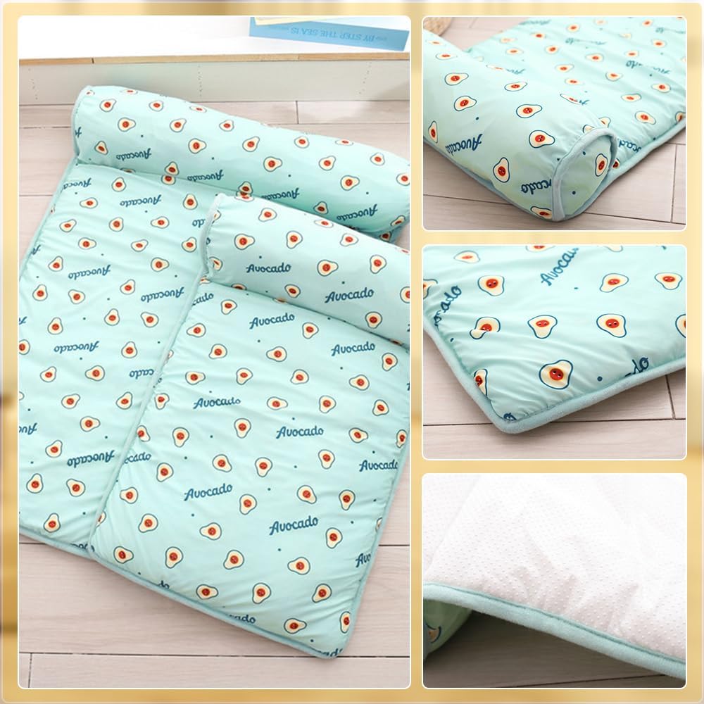 Dog Bed Self-Cooling Plush Pillow Machine Washable