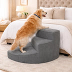 Dog Bed Stairs Orthopedic Foam Non-Slip Base & Washable Cover