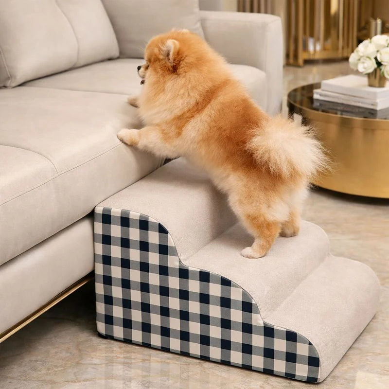 Dog Bed Steps High-Density Foam Non-Slip Wipe-Clean