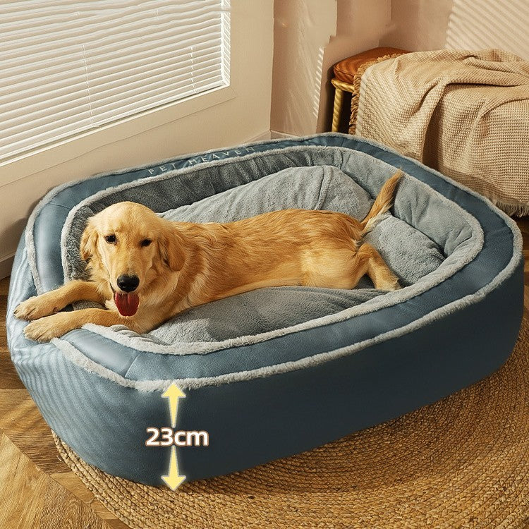 Dog Bed Thermal Plush Polyester-Cotton