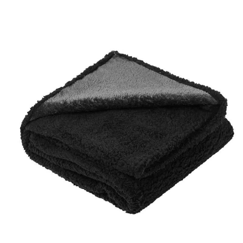 Dog Blanket Waterproof Sherpa Fleece Raised Rim