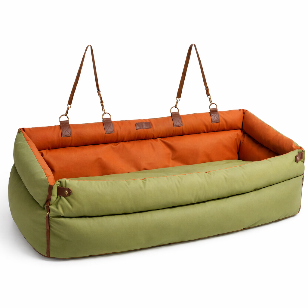Dog Booster Seat Elevated Waterproof Faux Leather