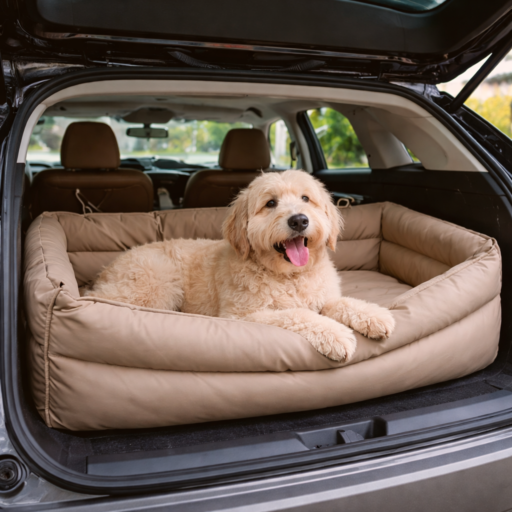 Dog Booster Seat Elevated Waterproof Faux Leather
