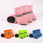 Dog Boots Breathable Mesh Non-Slip Set of 4