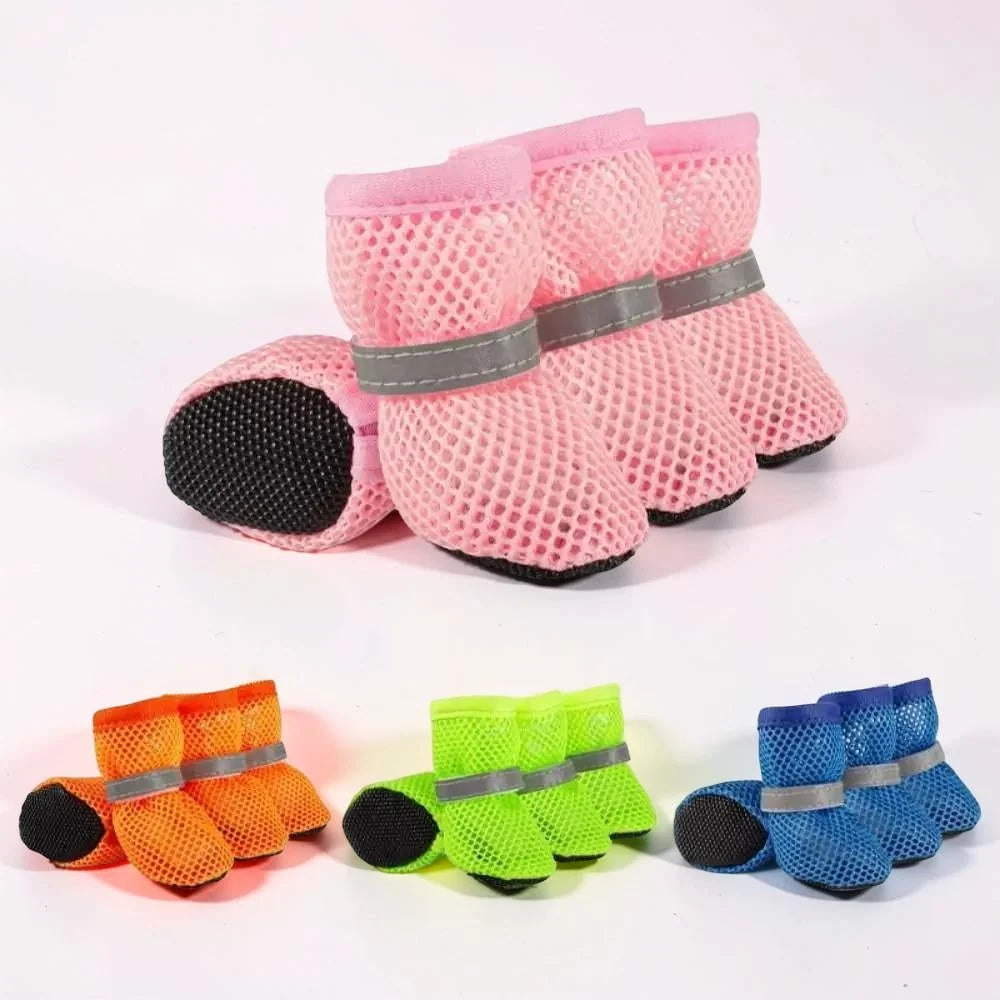 Dog Boots Breathable Mesh Non-Slip Set of 4