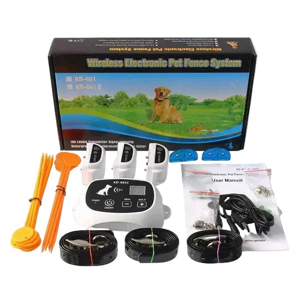 Dog Boundary System Wireless Adjustable Range & Training Mode