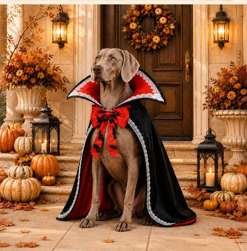 Dog Cape Adjustable Straps & Breathable Polyester