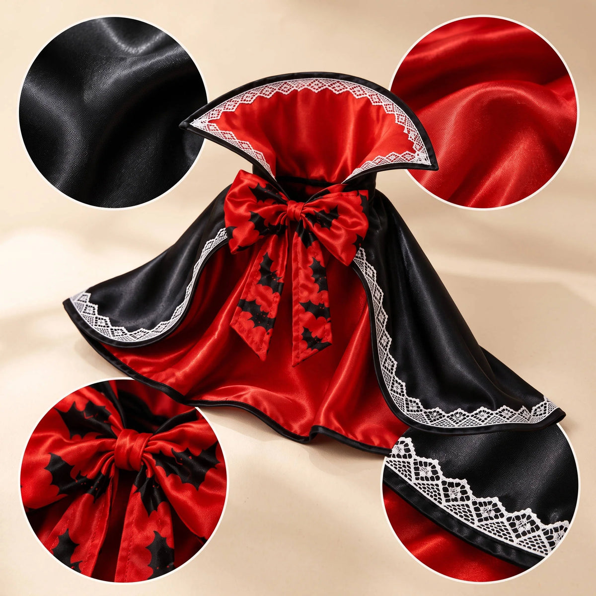 Dog Cape Adjustable Straps & Breathable Polyester