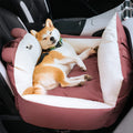 Dog Car Bed High Sides Seatbelt Clip Removable Cover