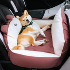 Dog Car Bed High Sides Seatbelt Clip Removable Cover