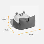 Dog Car Bed High Sides Seatbelt Clip Removable Cover